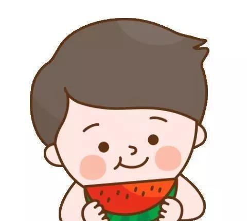 吃瓜卡通男头